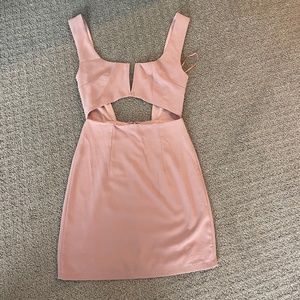 Superdown Pink Minidress With Cutouts